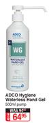 ADCO Hygiene Waterless Hand Gel Pump-500ml
