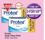 Protex Soap Value Pack Assorted-For 5 x 200g
