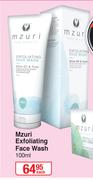 Mzuri Exfoliating Face Wash-100ml Each