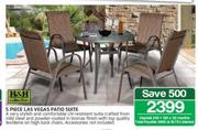 H&H Collection 5 Piece Las Vegas Patio Suite