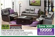 H&H Collection 3-Piece Madison Lounge Suite