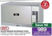 Defy Silver Mirror Microwave Oven DMO-351