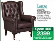 Lenzo Winston Hoe Rug Stoel