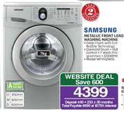 Samsung 7kg Metallic Front Load Washing Machine WF1702W5S