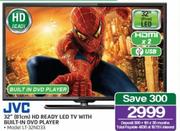 JVC 32"(81cm) HD Ready LED TV With Built-In DVD Player LT-32ND33
