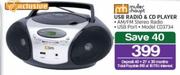 Muller&Houpt USB Radio & CD Player CD3734