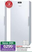 Bosch 220ltr White Upright Freezer GSV33VW30