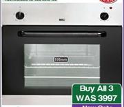 KIC 595mm Stainless Steel Eye Level/Under Counter Oven KEO603IX