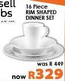 Russell Hobbs 16 Piece Rim Shaped Dinner Set