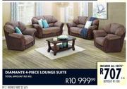  Diamante 4-Piece Lounge Suite