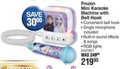 Disney Frozen Mini Karaoke Machine With Belt Hook
