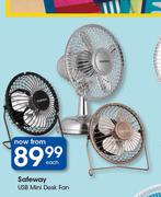 Safeway USB Mini Desk Fan-Each