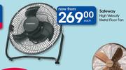 Safeway High Velocity Metal Floor Fan-Each