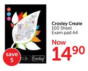 Croxley Create 100 Sheet Exam Pad A4
