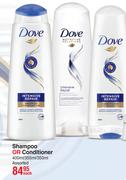 Dove Shampoo Or Conditioner-400ml/355ml/350ml Each