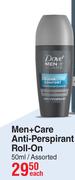 Dove Men + Care Anti-Perspirant Roll-On 50ml-Each