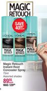 L'Oreal Magic Retouch Instant Root Concealer Spray Assorted Shades-75ml Each