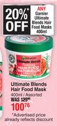 Garnier Ultimate Blends Hair Food Mask Assorted-400ml