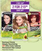 Garnier Nutrisse Creme Deeply Nourishing Or Ultra Color Intense Permanent Hair Colour-For 1