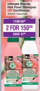 Garnier Ultimate Blends Hair Food Shampoo Or Conditioner Assorted-For 2 x 350ml