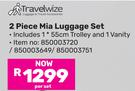 Travelwize 2 Piece Mia Luggage Set-Per Set