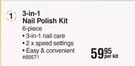Dquip 3-In-1 Nail Polish Kit (6 Pieces)-Per Kit