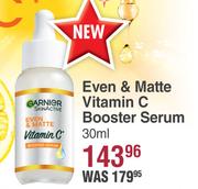 Garnier Even & Matte Vitamin C Booster Serum-30ml 