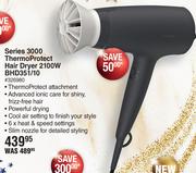 Philips Series 3000 ThermoProtect Hair Dryer 2100W BHD351/10