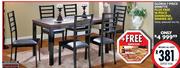 Gloria 7-Piece Diningroom Suite + 16-Piece Sanibona Dinner Set