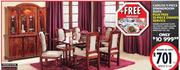 Carlita 9-Piece Diningroom Suite + 32-Piece Dinner Service