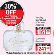 Yardley Gorgeous EDP Assorted-50ml