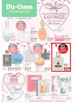 Dis-Chem : Valentine's Day Savings (1 February - 14 February 2021), page 1