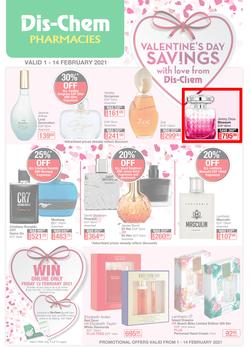 Dis-Chem : Valentine's Day Savings (1 February - 14 February 2021), page 1