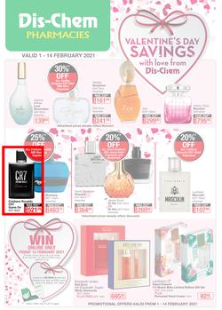 Dis-Chem : Valentine's Day Savings (1 February - 14 February 2021), page 1