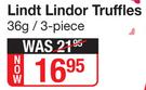 Lindt Lindor Truffles 3 Piece-36g