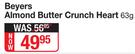 Beyers Almond Butter Crunch Heart-63g
