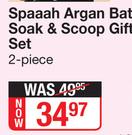 Good Stuff Spaaah Argan Bath Soak & Scoop Gift Set 2 Piece