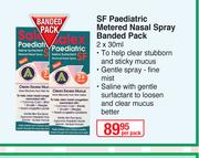 Saline SF Paediatric Metered Nasal Spray Banded Pack-2 x 30ml Per Pack