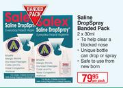Saline Drop Spray Banded Pack-2 x 30ml Per Pack