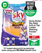 Home Butler Sky Baby Auto & Top Loader Washing Powder-2Kg