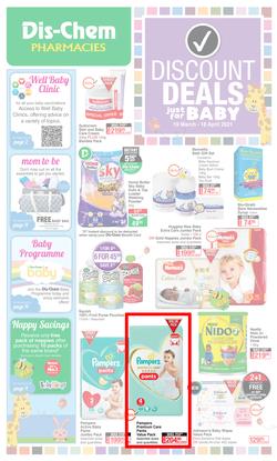Dis-Chem : Discount Deals Just For Baby (19 March - 18 April 2021), page 1