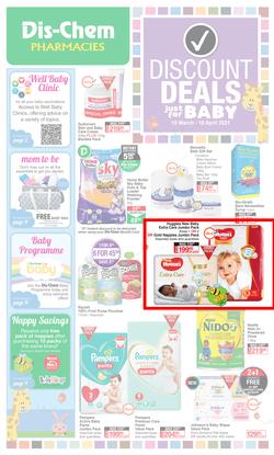 Dis-Chem : Discount Deals Just For Baby (19 March - 18 April 2021), page 1