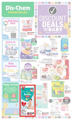 Dis-Chem : Discount Deals Just For Baby (19 March - 18 April 2021), page 1