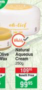 Oh Lief Natural Aqueous Cream-250g