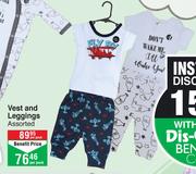 Oh Baby Vest & Leggings Assorted-Per Pack