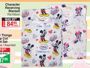 Character Receiving Blanket-70 x 100cm Each