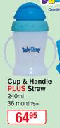 Baby Things Cup & Handle Plus Straw 240ml