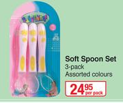 Baby Things Soft Spoon Set 3 Pack (Assorted Colours)-Per Pack