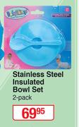 Baby Things Stainless Steel Insulated Bowl Set (2's Pack)