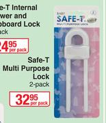 Baby Things Safe-T Multi Purpose Lock 2 Pack-Per Pack